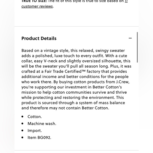 NWT JCrew Relaxed collared sweater in stripe - Navy - Small - Picture 7 of 9